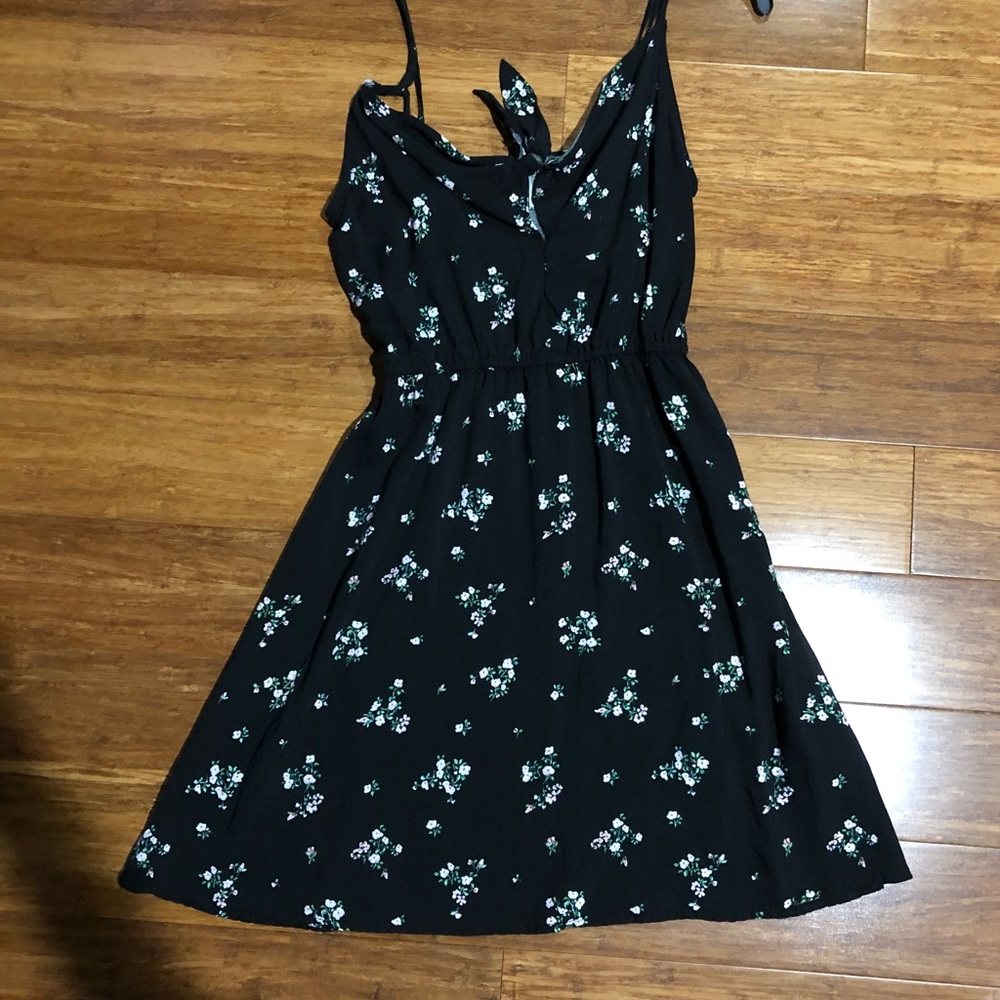Floral tie dress H&M